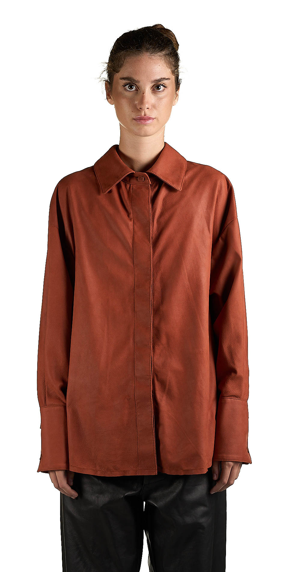 DANIELE BASTA LEATHER AND SILVER JACKET